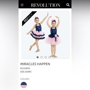 Revolution Three-Piece Girls Dance Costume